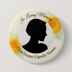 Daffodil memorial photo button
