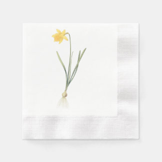 daffodil(Narcissus pseudo-narcissus) by Redouté Napkins