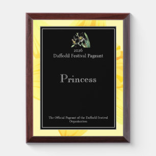 Daffodil Pageant Festival Crown Award Plaque