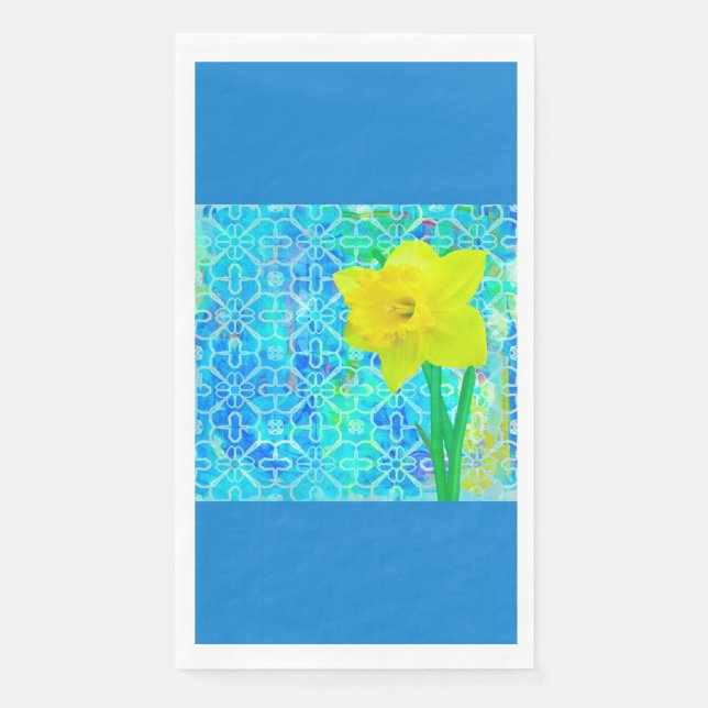 Daffodil Paper Guest Towels (Front)
