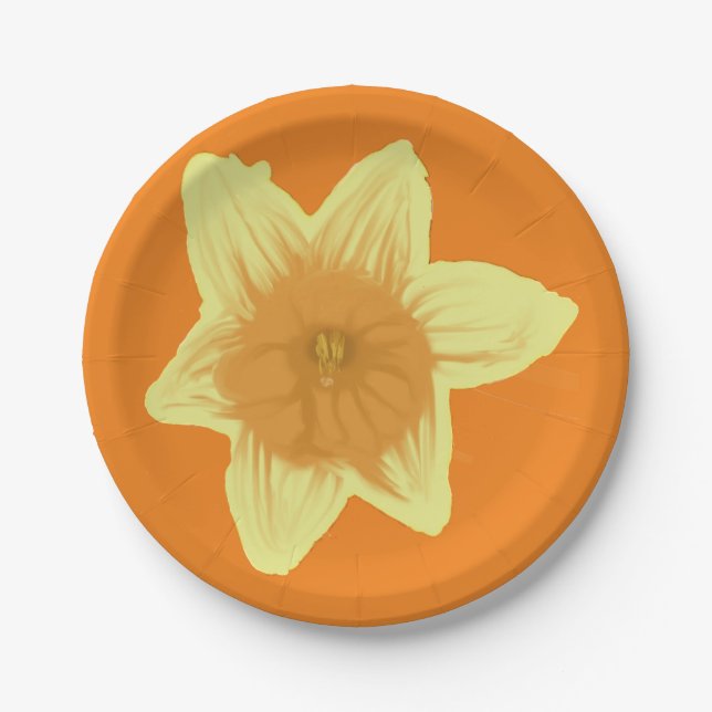 Daffodil  paper plates (Front)