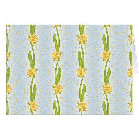 Daffodil Pattern Cards (Front Horizontal)