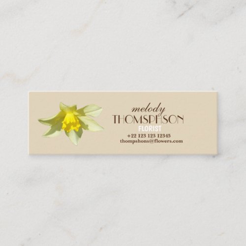 Daffodil  Photo Floral Business Cards