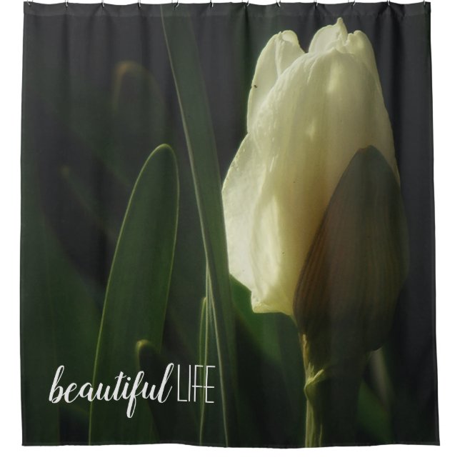 Daffodil Photograph Beautiful Life Shower Curtain (Front)