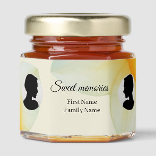 Daffodil primrose memorial honey jar favor favors