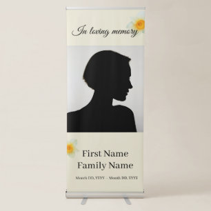 Daffodil primrose memorial  retractable banner