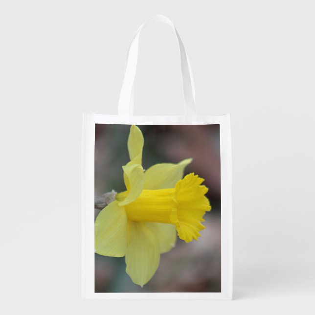 Daffodil Reusable Grocery Bag (Front)