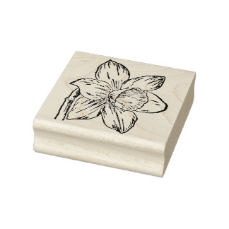 Daffodil Rubber Stamp