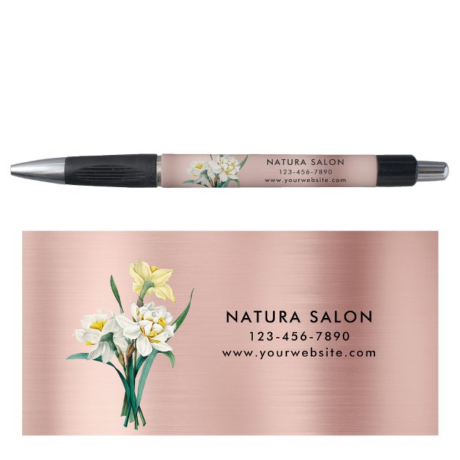 Daffodil Salon Business Promotional Rose Gold  Pen (Daffodil Salon Business Promotional Rose Gold Pen)