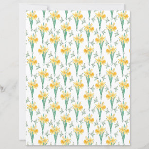 Daffodil Scrapbook Paper