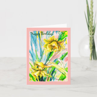 Daffodil Spring Card