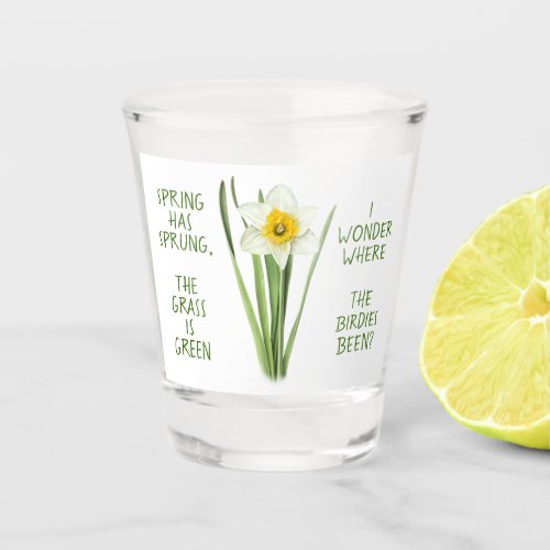 Daffodil Spring Customizeable Shot Glass