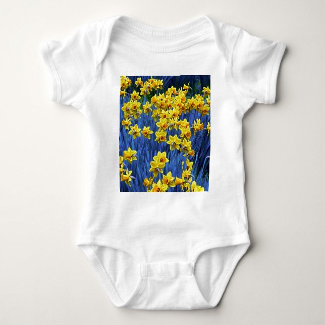 Daffodil Spring Fantasy Baby Bodysuit (Front)