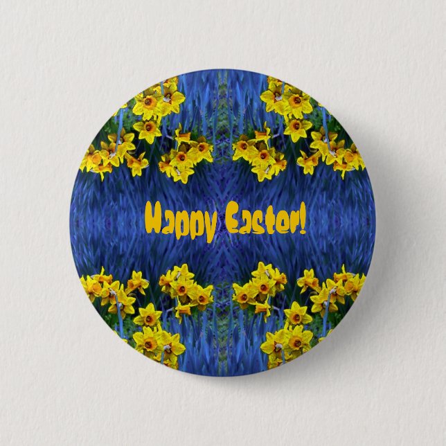 Daffodil Spring Fantasy Button (Front)
