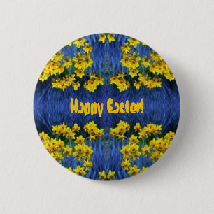 Daffodil Spring Fantasy Button