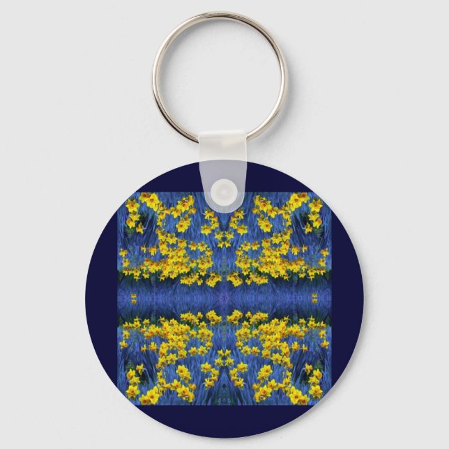 Daffodil Spring Fantasy Keychain (Front)
