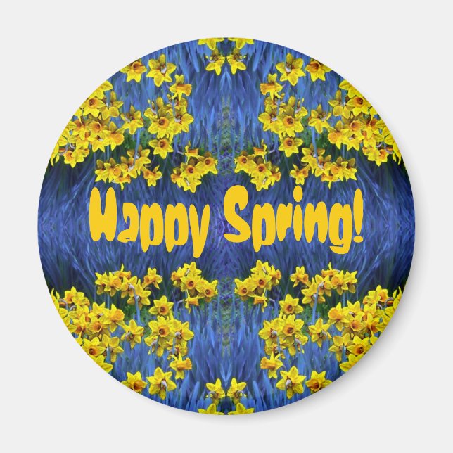 Daffodil Spring Fantasy Magnet (Front)