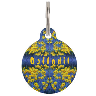 Daffodil Spring Fantasy Pet ID Tag
