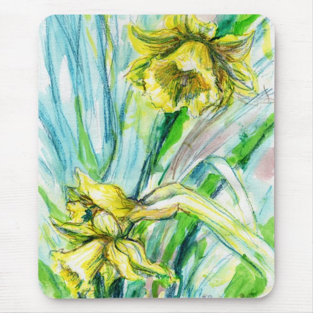 Daffodil Spring Mousepad (Front)