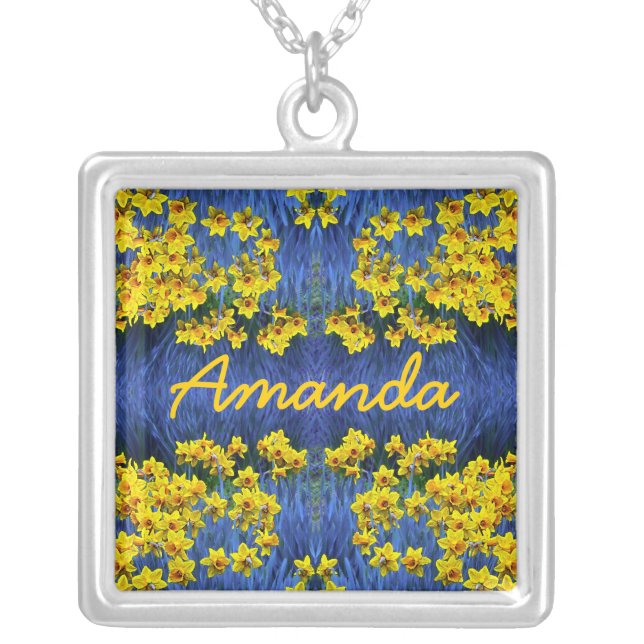 Daffodil Spring Name Pendant (Front)