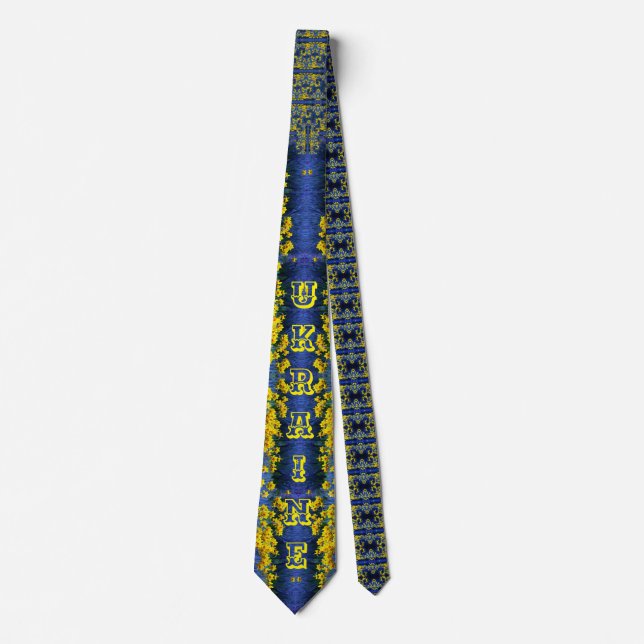 Daffodil Spring Ukraine  Neck Tie (Front)