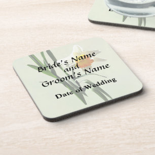 Daffodil Taking a Bow Wedding Products Beverage Coaster