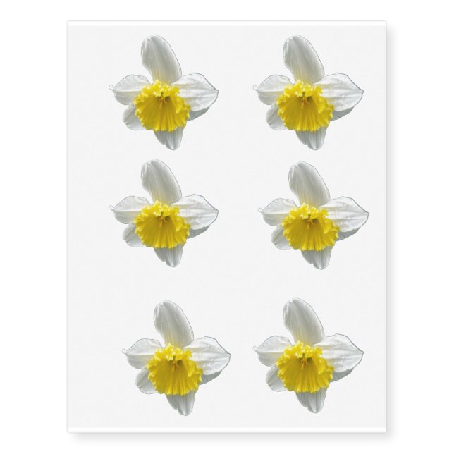 Daffodil Temporary Tattoos (Front)