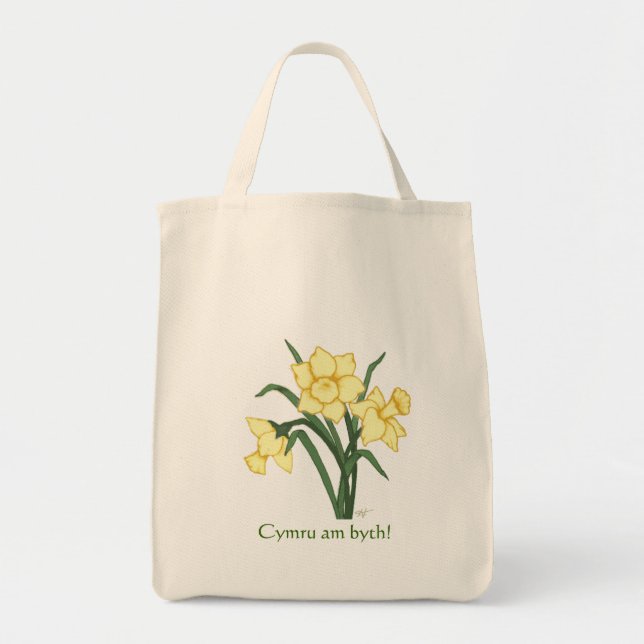 Daffodil Tote - “Cymru am byth!” (Front)
