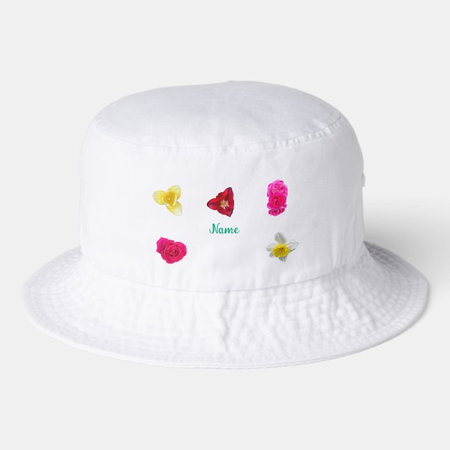 Daffodil, Tulips and Roses Bucket Hat (Front)