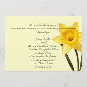 Daffodil Wedding Invitation