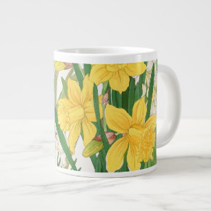 Daffodil Woodblock Painting, Tanigami Kônan, 1917 Giant Coffee Mug