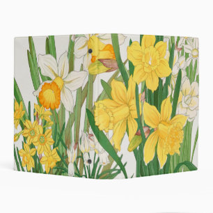 Daffodil Woodblock Painting, Tanigami Kônan, 1917 Mini Binder