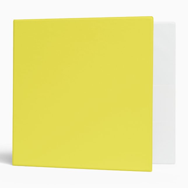 Daffodil Yellow 3 Ring Binder (Front/Inside)