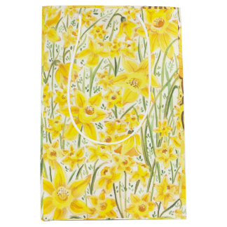 Daffodil Yellow Flower Gift Bag
