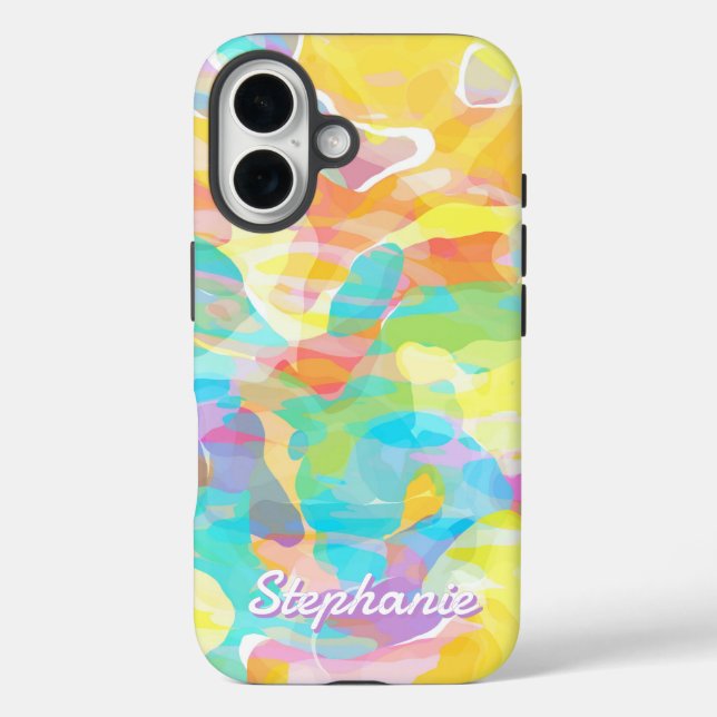 Daffodil Yellow Pastel Abstract Case-Mate iPhone Case (Back)