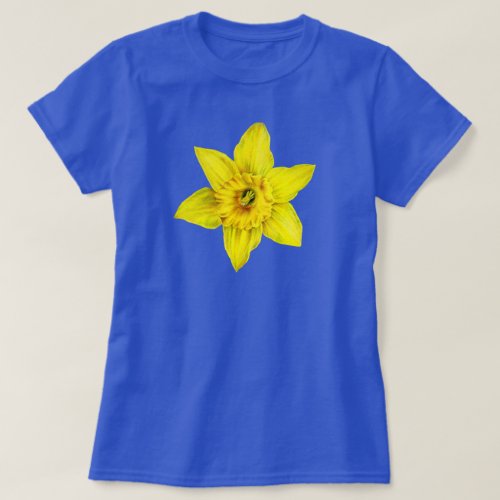 Daffodil yellow spring flower watercolor T_Shirt