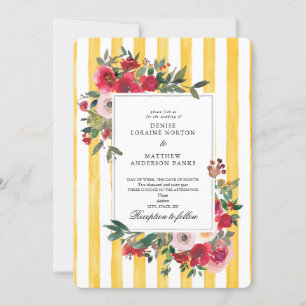 Daffodil Yellow Wedding Invitation