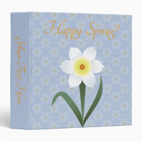 Daffodils 3 Ring Binder