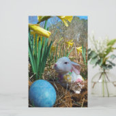 Daffodils and Blue Easter egg (Standing Front)