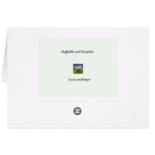 Daffodils and Forsythia Cards (Back Horizontal)