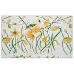 Daffodils and Goldfinch Fabric