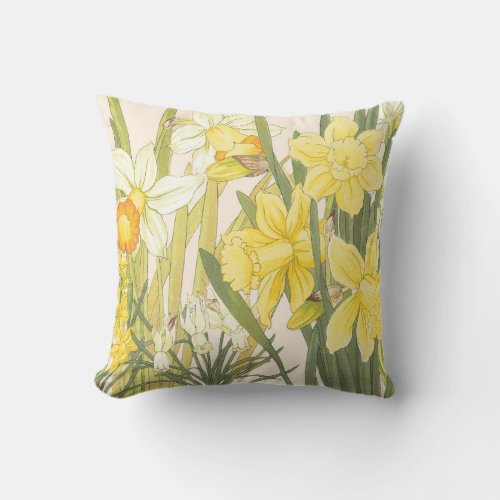 Daffodils and Jonquils Springtime Pillow