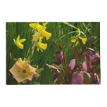 Daffodils and Lenten Roses Colorful Floral Placemat