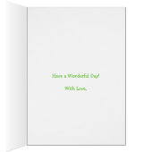 Daffodils and Polkas March Birth Month Flower Card (Inside (Right))