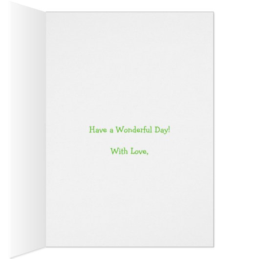 Daffodils and Polkas March Birth Month Flower Card (Inside (Right))