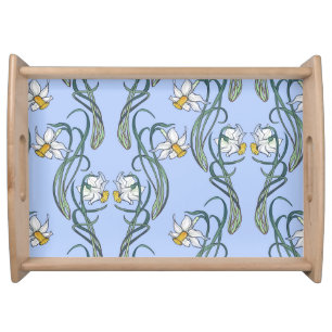 Daffodils Art: Nouveau Spring Serving Tray