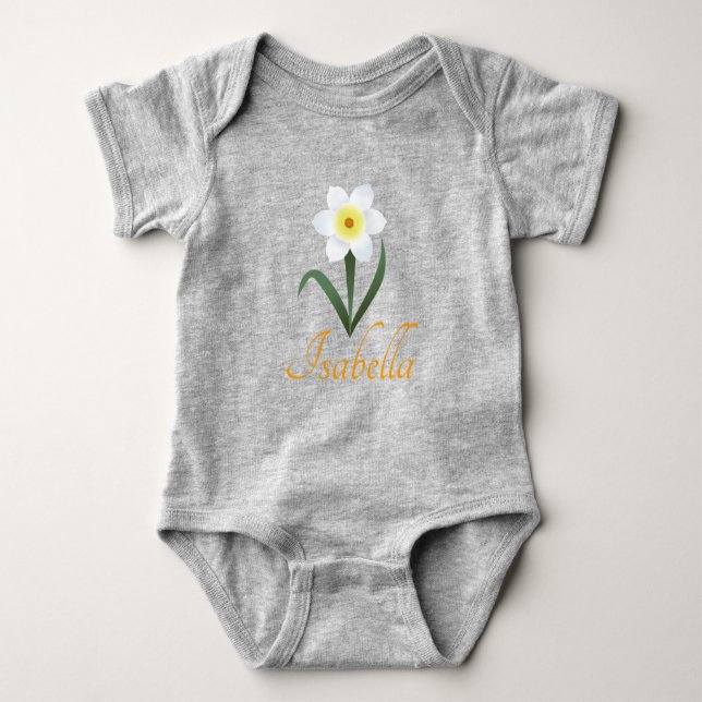 Daffodils Baby Bodysuit (Front)