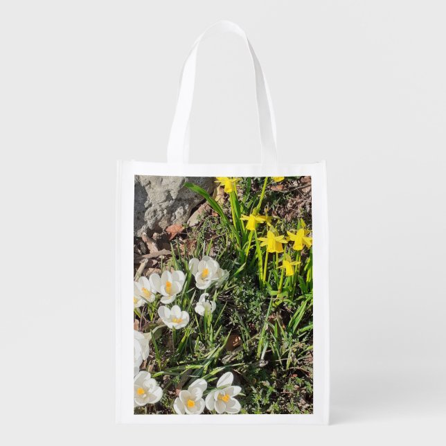Daffodils & Crocus Reusable Bag (Front)
