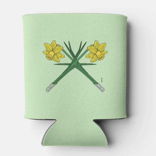 Daffodils Crossed Can Cooler