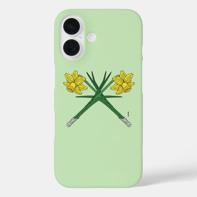 Daffodils Crossed Case-Mate iPhone Case (Back)